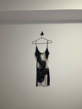 vintage class cavalli animal print mini dress